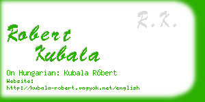 robert kubala business card